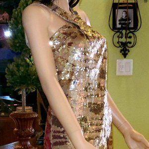 Women's Rachel Zoe Sequin Cocktail Dress Sz P (0)